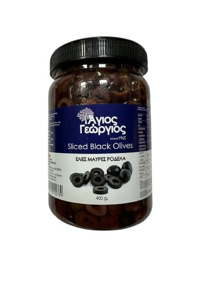 Saint George Sliced Black Olives 400Gr