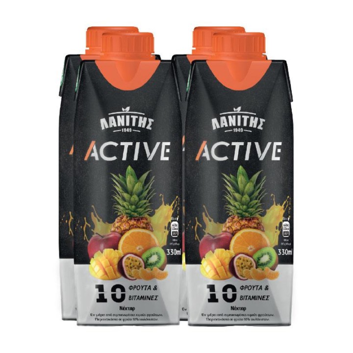 Lanitis Juice Active Nectar 4X330Ml
