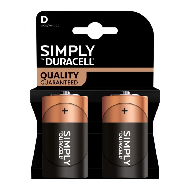 Duracell Quality Guaranteed D 2Pcs