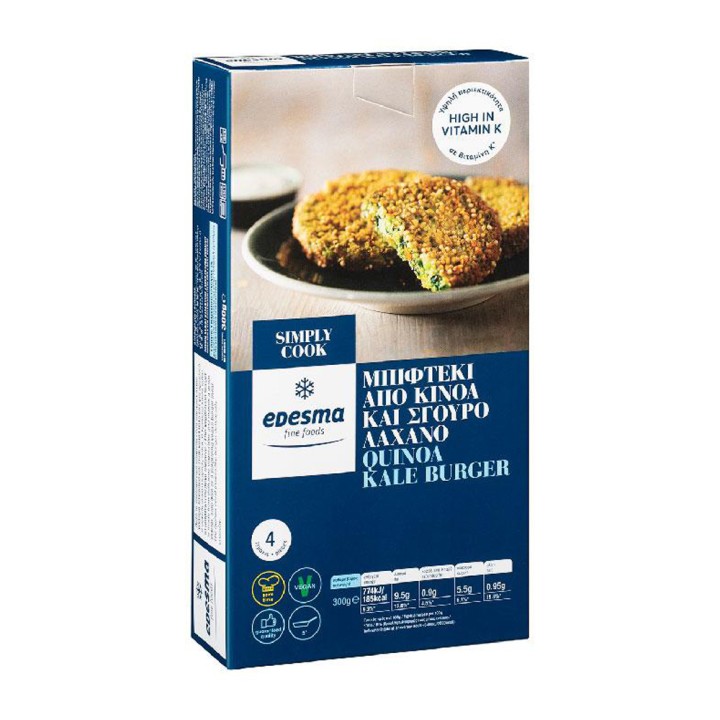 Edesma Μπιφτεκι Κινοα &  Λαχανο 300Gr