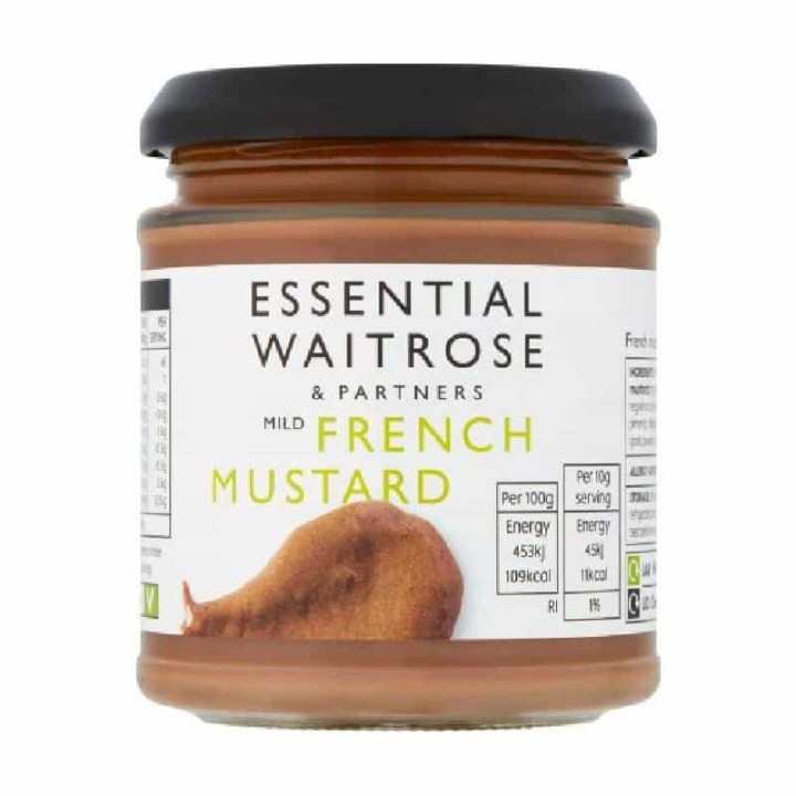 WAITROSE FRENCH MUSTARD MILD 180GR