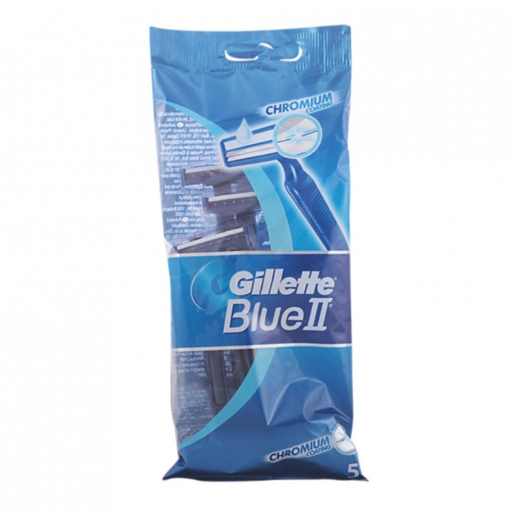 Gillette Blue Ii Lubra Strip 5Pcs