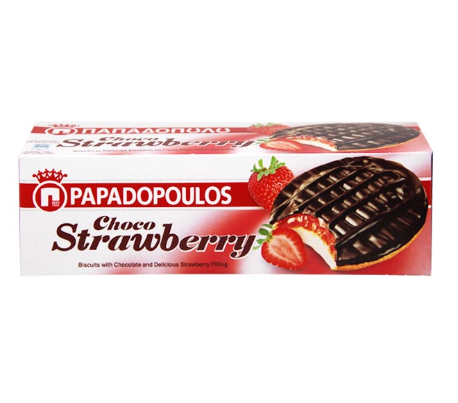 Papadopoulos Choco Strawberry 150Gr