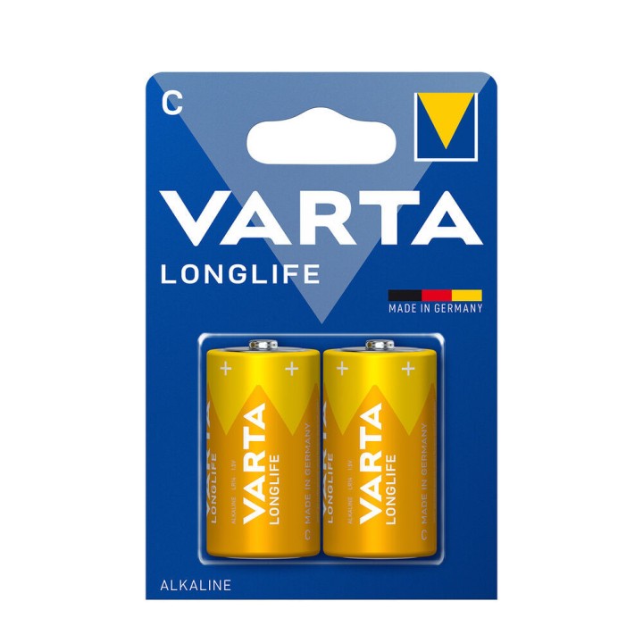 VARTA LONGLIFE ALKALINE BATTERIES C 2PCS