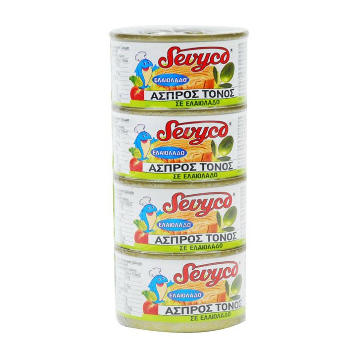 Sevyco Tuna White Olive Oil 4X95Gr