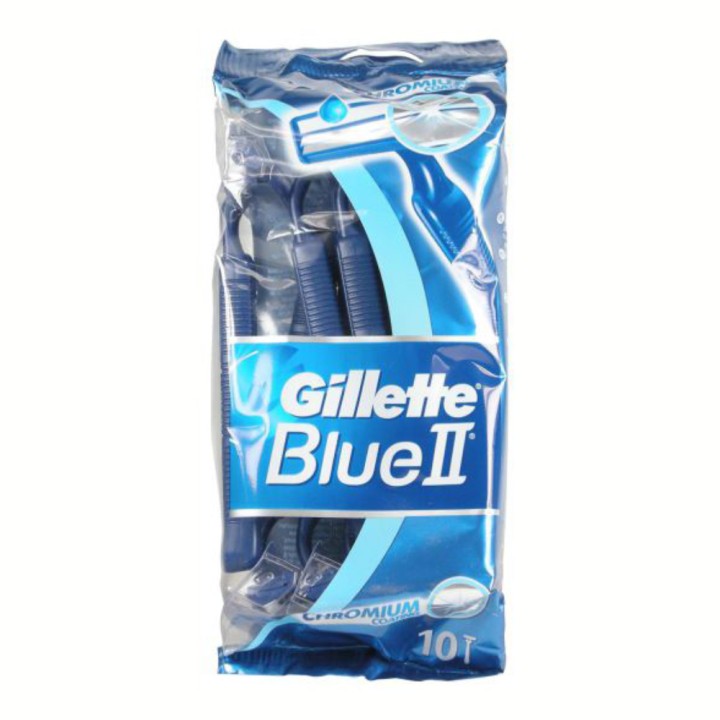 Gillette Blue Ii Lubra Strip 10Pcs