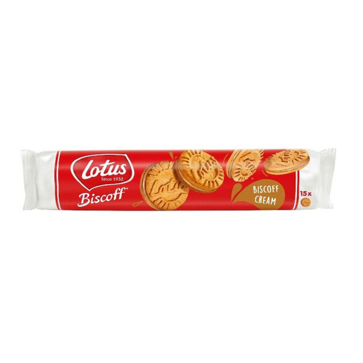 LOTUS Biscoff caramelised sandwich biscuits150g - biscoff cream