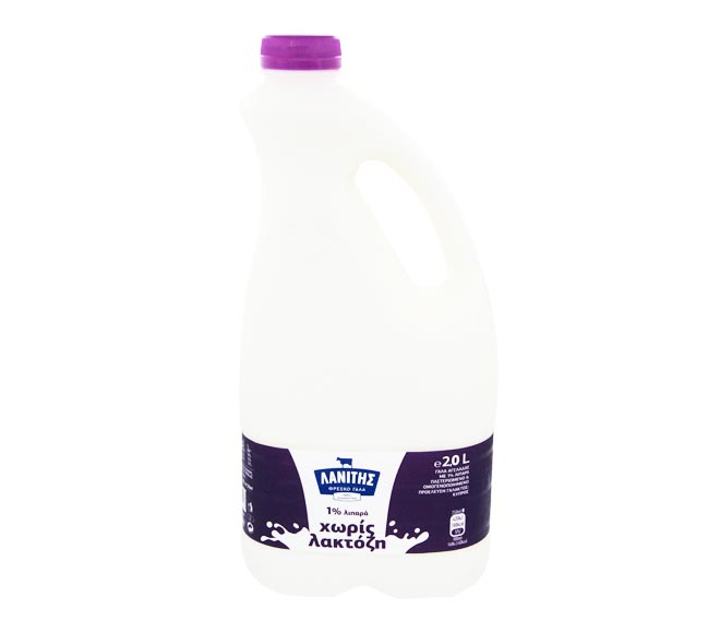 LANITIS milk lactose free 1% 2L