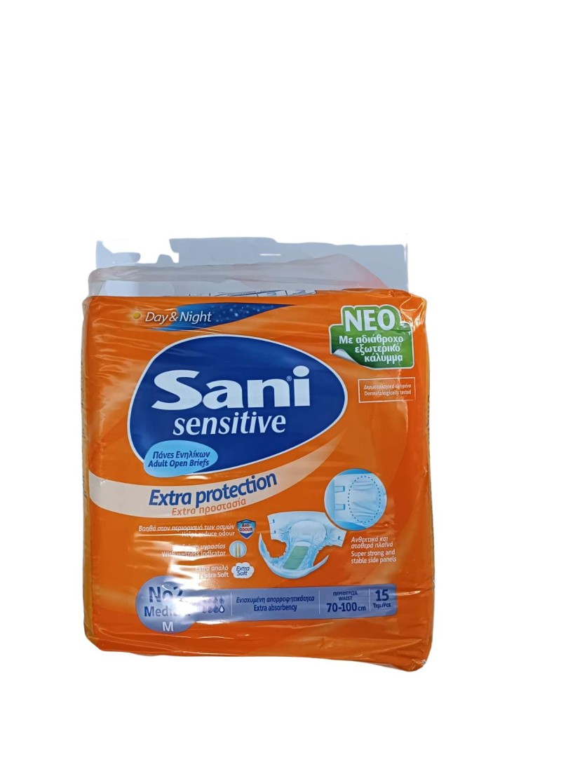 SANI SENSITIVE MEDIUM NO2 15PCS