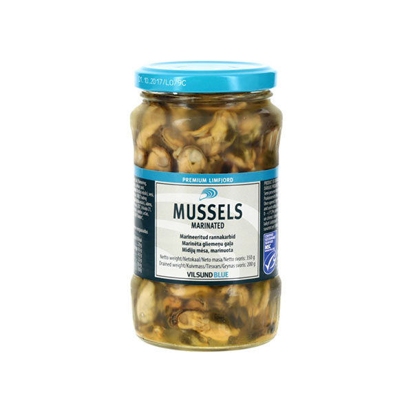 Mussels Marineeritud Rannakarbid 340Gr