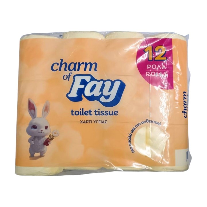 FAY CHARM YELLOW HYGIENE PAPER 12 PCS
