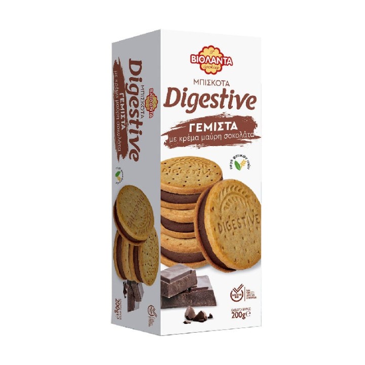 VIOLANTA digestive filled 200g - dark chocolate cream