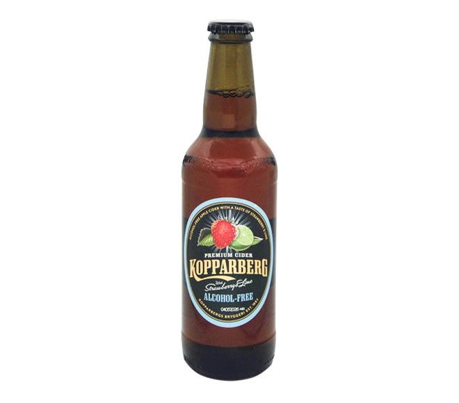 KOPPARBERG Alcohol-Free strawberry & lime cider bottle 330ml