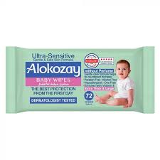 ALOKOZAY BABY WIPES ULTRA SENSITIVE 72'S