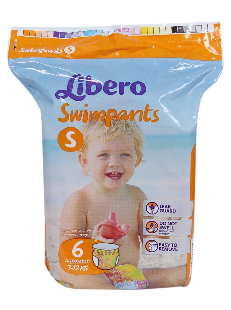 Libero Baby Pers Swimpants Small 7-12Kg 6Pcs