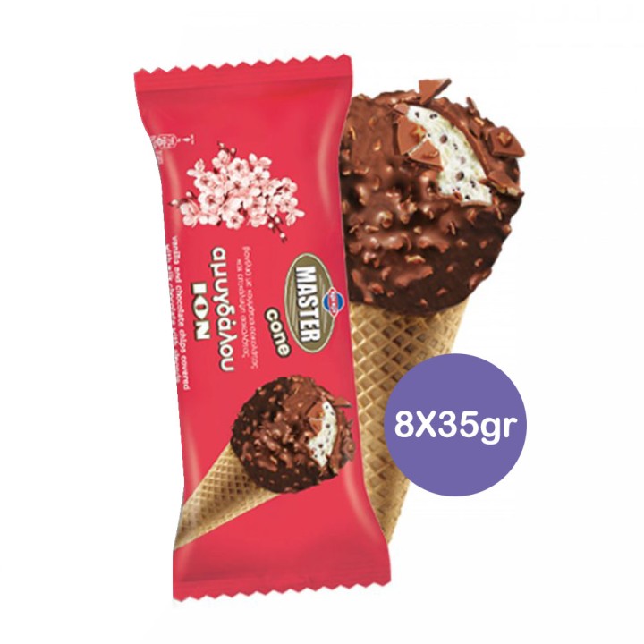 Ice Cream Kri Kri - Master Mini 8 Pieces (8X35G) - With Ion Milk Chocolate Almonds