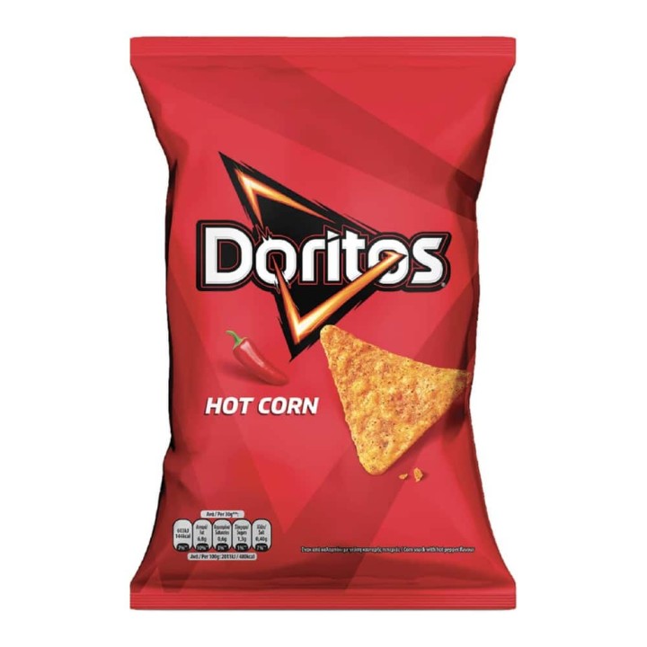DORITOS hot corn chips 90g