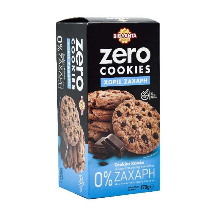 VIOLANTA ZERO COOKIES COCOA With Dark Chocolate Chips 170g