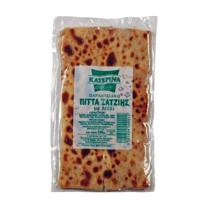 KATERINA TRADITIONAL PITTA Satzis WITH HONEY 180g