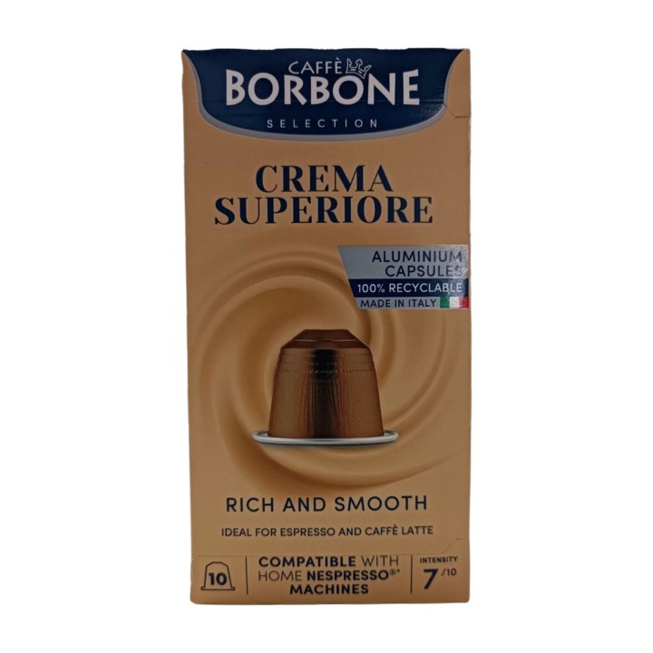 Caffe Borbone Espresso Intensity 7 Nespresso Compatible Capsules 10 Pcs