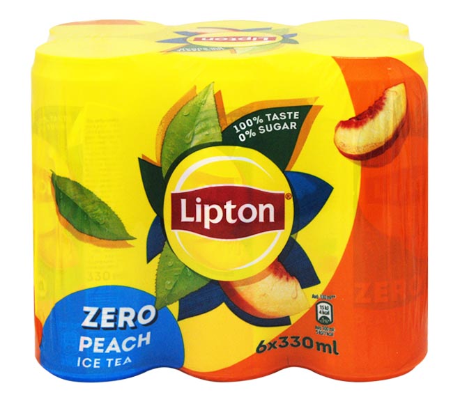 Lipton Ice Tea 6X330ml - Peach Zero Sugar