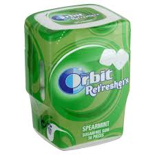 Orbit Refresher'S Spearmint Gums Bottle 67G