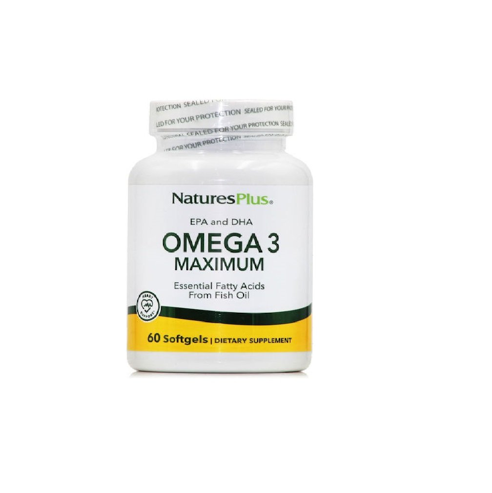Nature's Plus EPA & DHA Omega 3 Maximum 60 softgels
