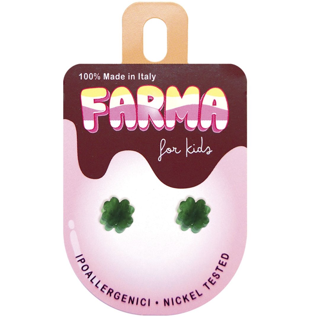 Farma Bijoux for kids Ακρυλικό Τριφύλλι Πράσινο 8mm