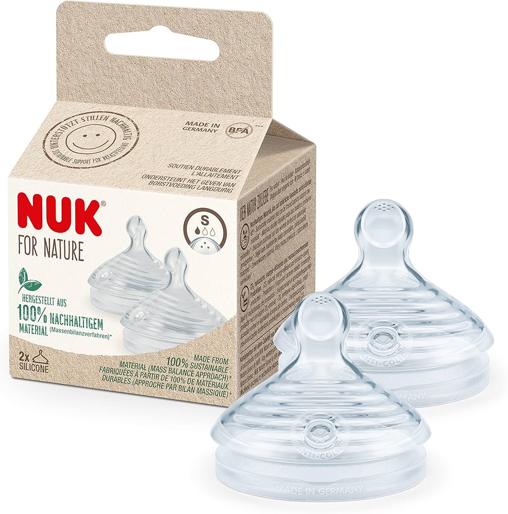 Nuk for nature Teat Silicone Medium 2x