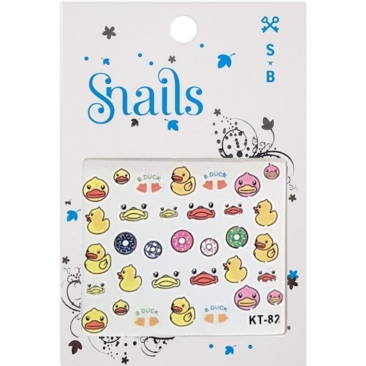 Snails Nail Stickers Quack Quack