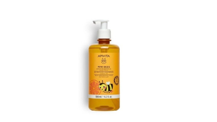 Apivita Mini Bees Gentle Kids Shower Gel Orange & Honey, 500ml