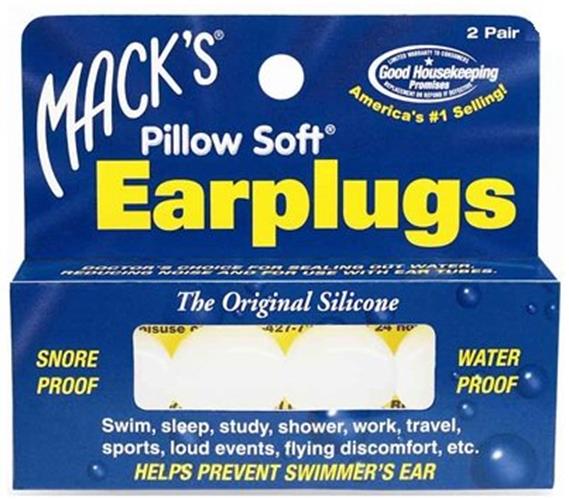 Mack's Maximum Comfort Silicon, Ear Plugs, 2pairs