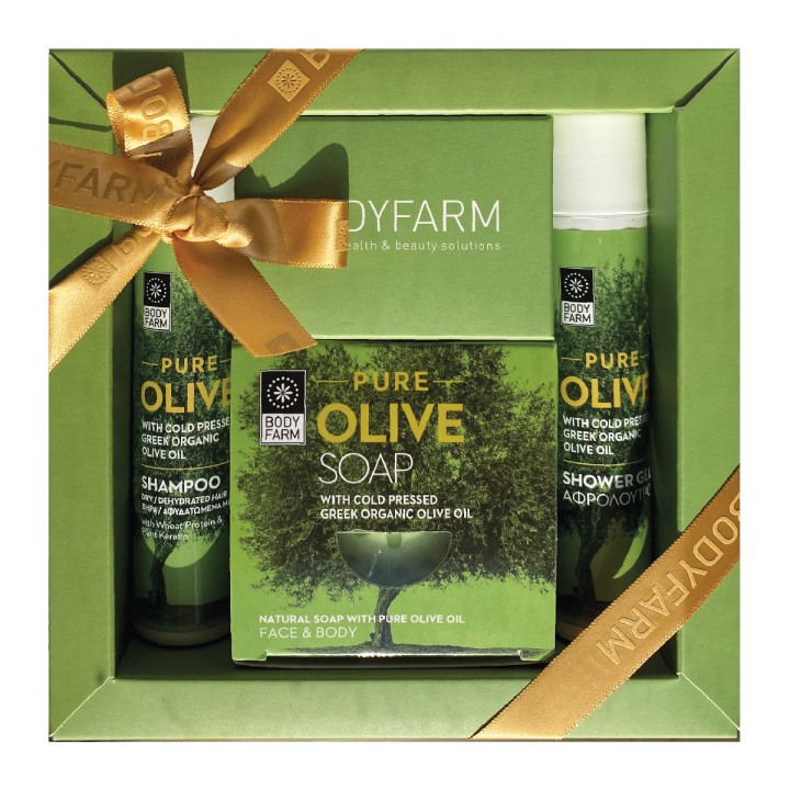 BODYFARM Mini Gift Pure Olive (shampoo+showergel+soap)