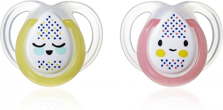 Tomme Tippe Soother Night Time Orthodontic 0-6m, 2x