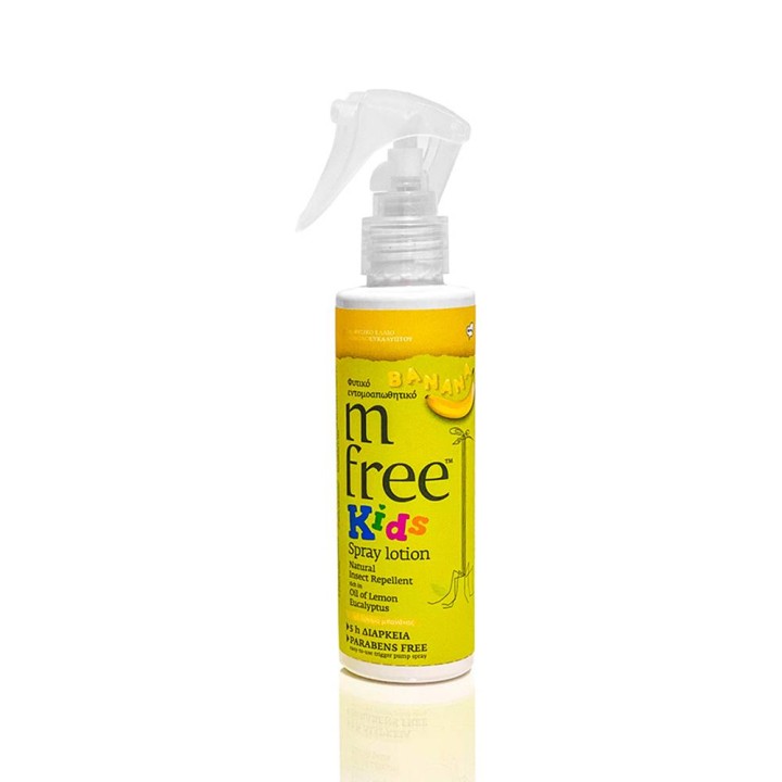 M-Free Natural Insect Repellent Kids Banana Spray Lotion 125Ml