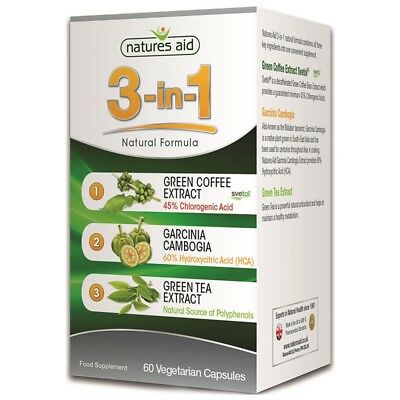 Natures Aid 3-in-1 Natural Formula, Vegicaps, 60