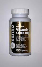 Sana+ Vitamin C Sugar Free Orange, Chewable Tablets, 30