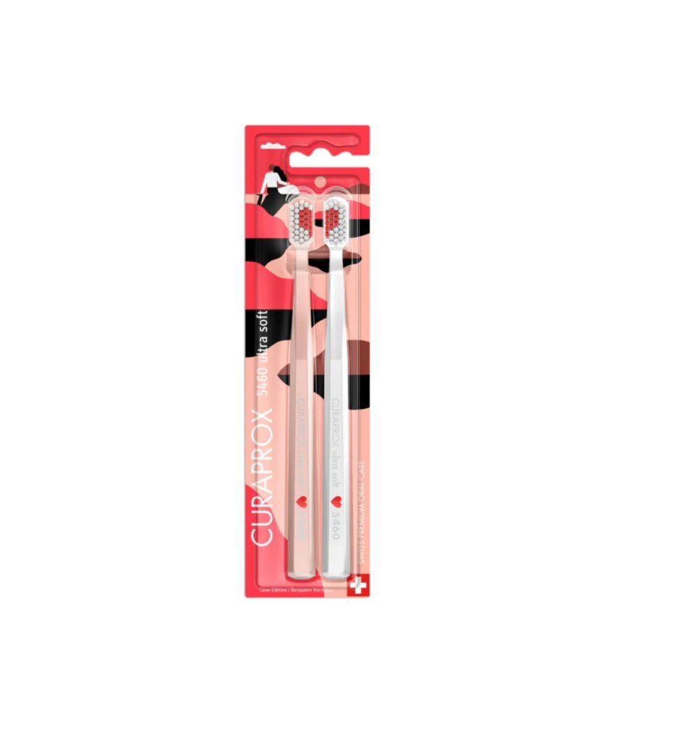 CURAPROX 5460 DUO LOVE 25' toothbrush x2