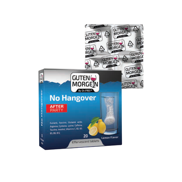 Dr. Frei Guten Morgen No Hangover 20 lemon flavor eff tablets