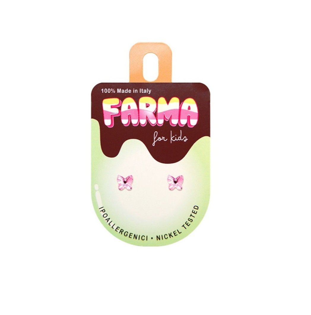 Farma Bijoux for kids Πεταλούδες Απαλό Ροζ 5mm
