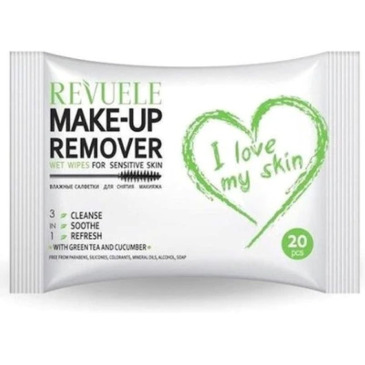 Revuele Make Up Remover wet wipes for sensitive skin 20pcs