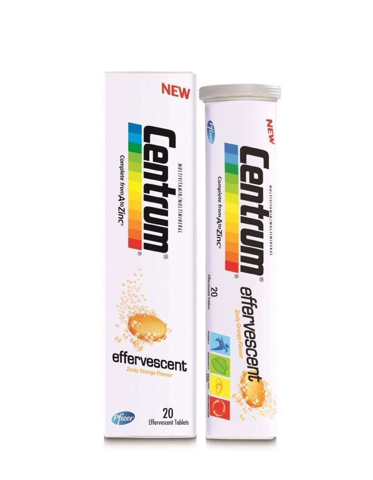 Centrum A To Zinc 20 Αναβράζοντα Δισκία