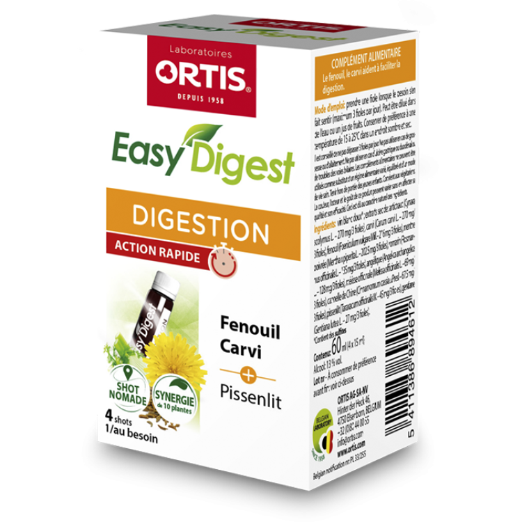 Ortis Easy Digest Express Shot 4x15ml