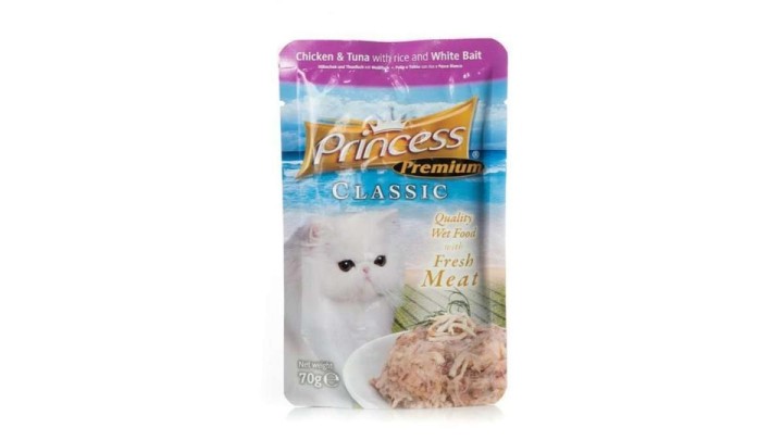 Princess P.P. Chicken & Tuna With Rice & White Bait 70G(24)