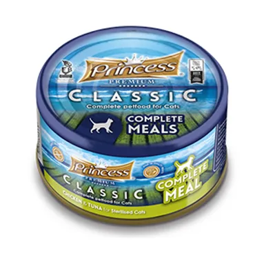 Princess Premium Classic Complete Meal Chicken Tuna For Sterilised Cats - 170G