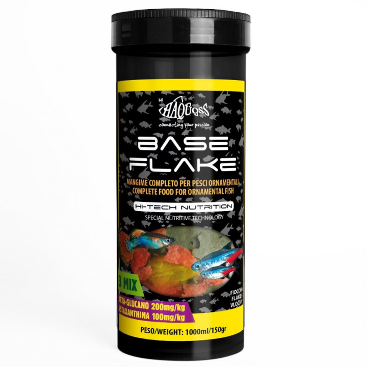 Haquoss Base Flake For Acquarium Fish Food 1000Ml