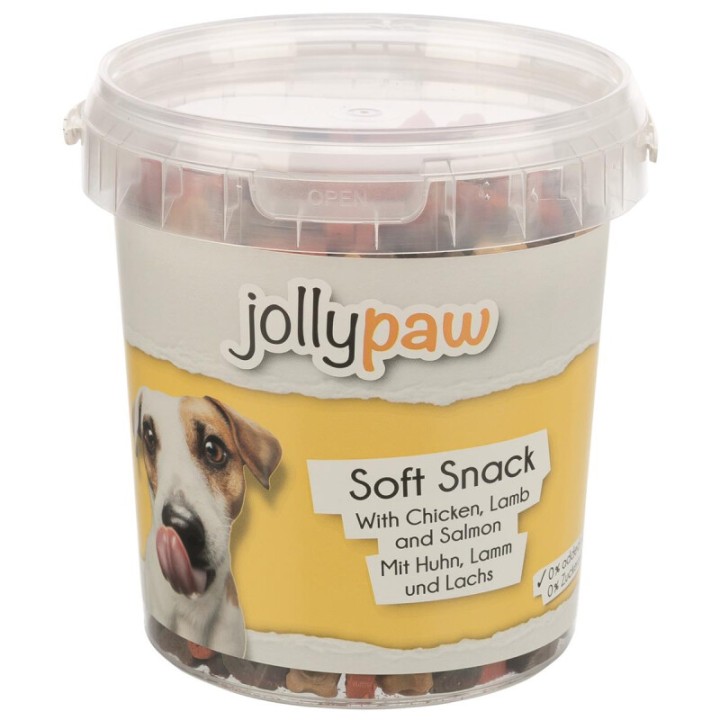 Jolly Paw Soft Snack With Chicken, Lamb And Salmon, 500 G