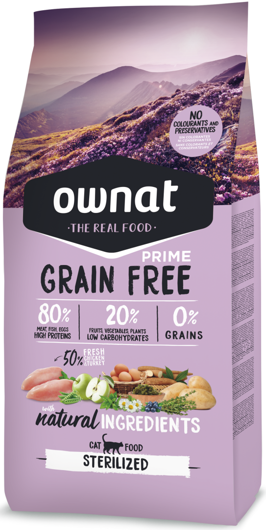 Ownat Prime Feline Adult Sterilised Grain Free 3Kg