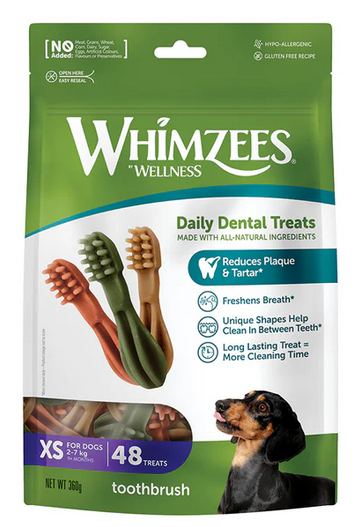 Whimzees Value Bags Toothbrush Extra Small - 360Gr