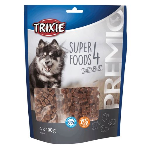 Trixie Premio 4 Superfoods, Chicken, Duck, Beef, Lamb, 4 × 100 G